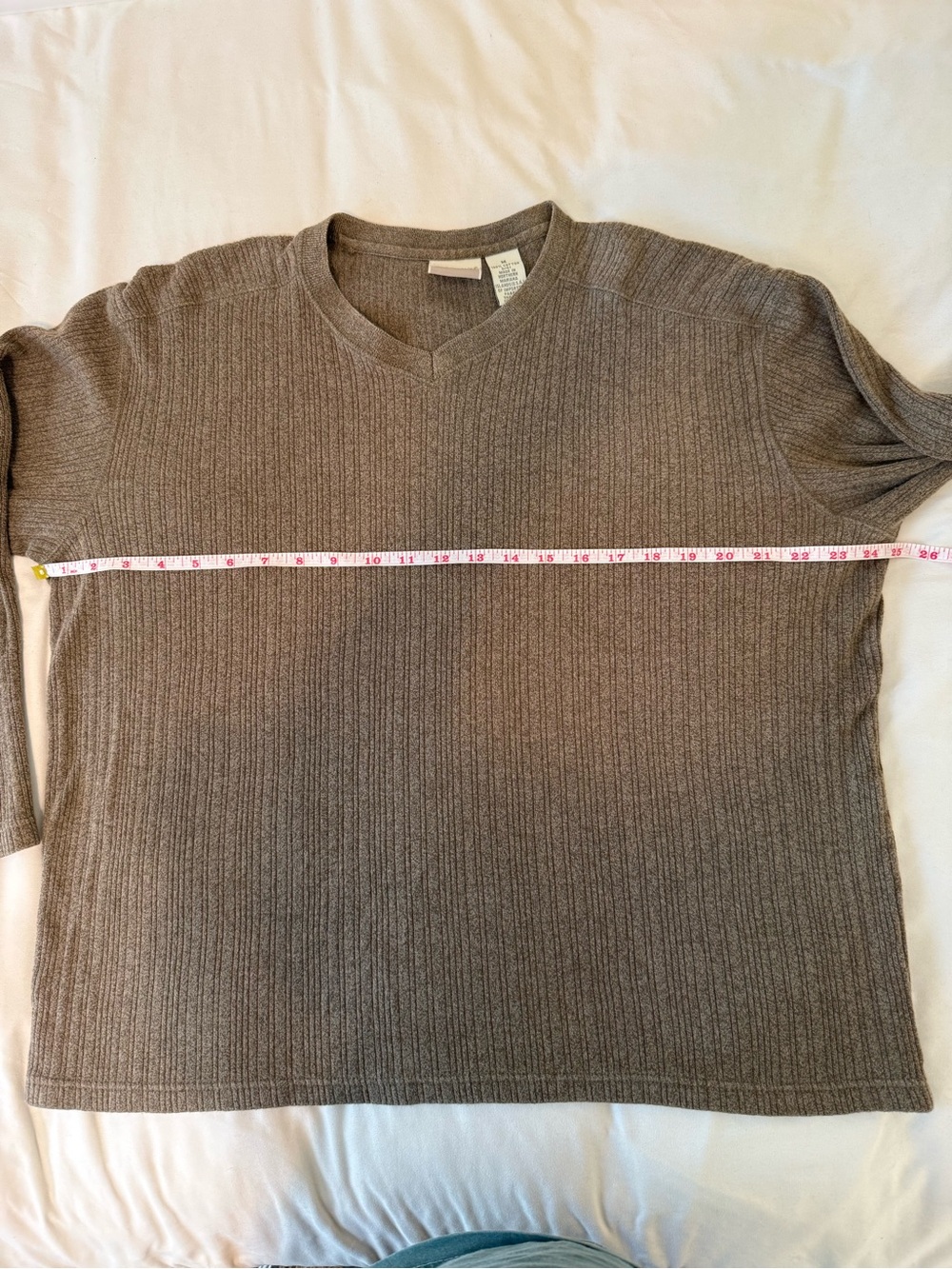 Fieldmaster Men’s V-Neck Sweater Medium Oliver Army Green 100% Cotton VTG - Picture 8 of 11